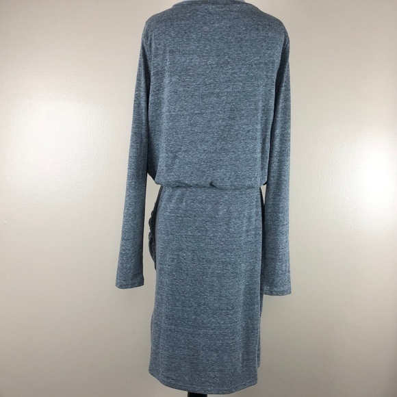 Leith Gray Long Sleeve‎ Blouson Sheath Dress - Picture 6 of 6